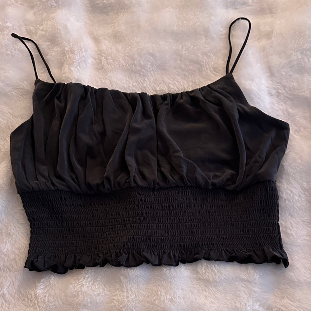 Love Tree Dark Gray Camisole Crop Top
